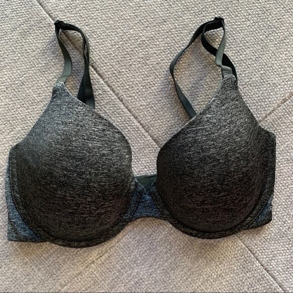 Victoria's Secret VS Uplift Semi Demi Bra Heather Gray 32DD - Picture 1 of 7